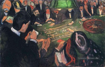  1892 art - par la roulette 1892 Edvard Munch Expressionism